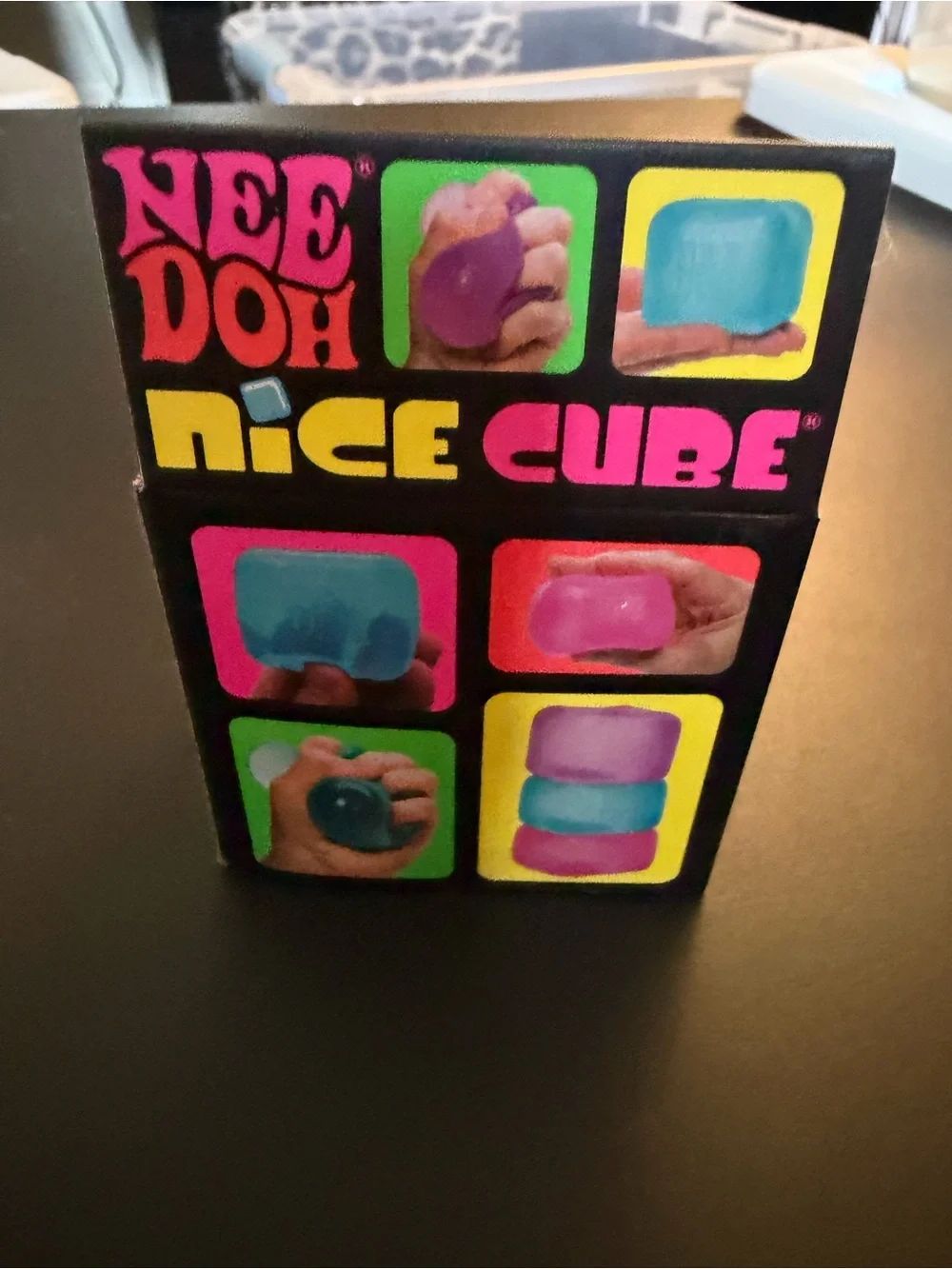 Needoh Nice Cube Purple Stress Squish